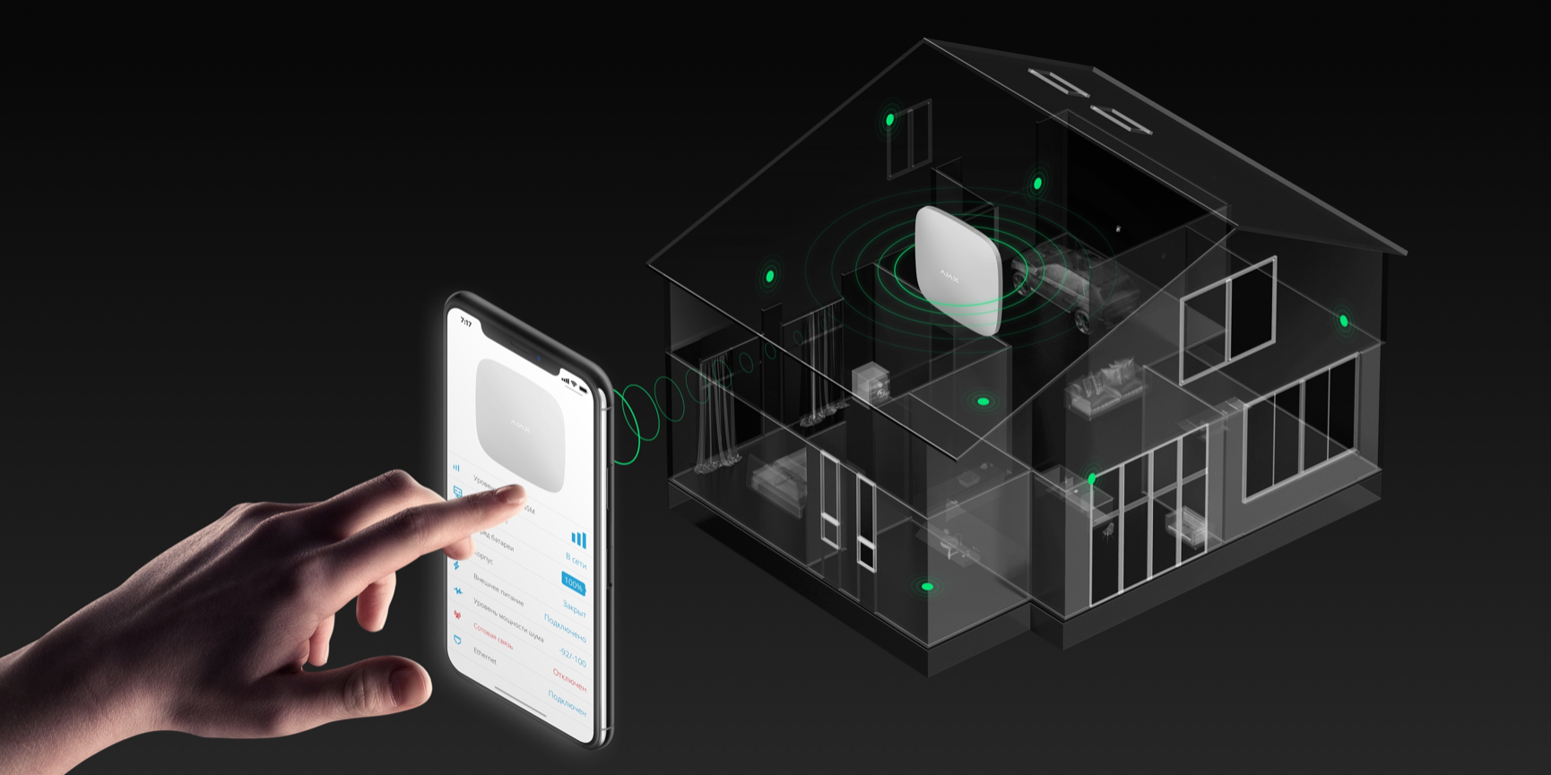 Sistem alarma antiefractie wireless ajax